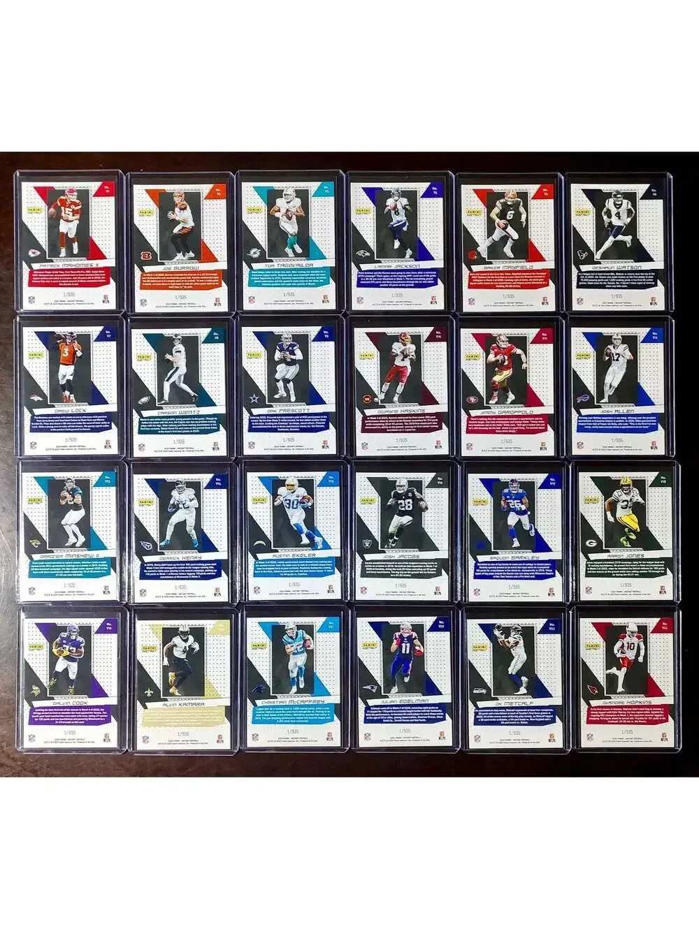 2020 Panini NFL Football Instant Vortex Complete 24-Card Set 1/935